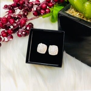 🎁SALE💎Diamond Stud Earrings Sterling